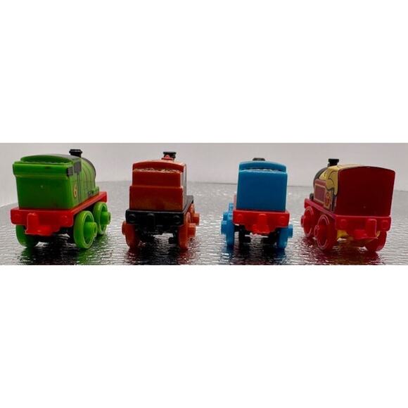 Thomas and Friends Percy, Bash, Victor Minis Train Engines Lot of 4 - 2014 - Picture 2 of 11